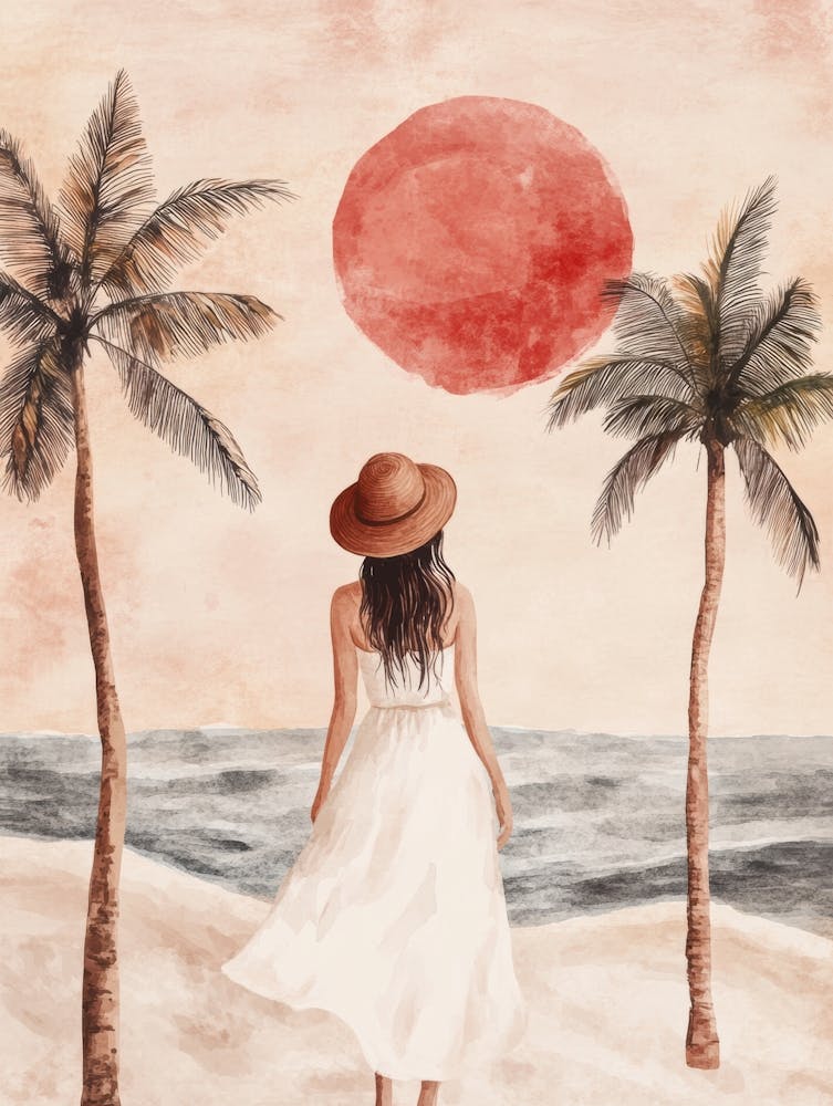 Woman On The Beach 4