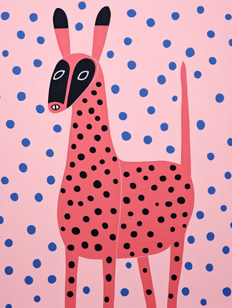 Pink Polka Dot Antelope 2