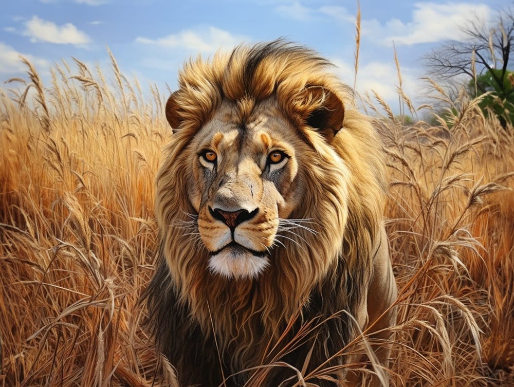 African Lion Eye Level Realism 4
