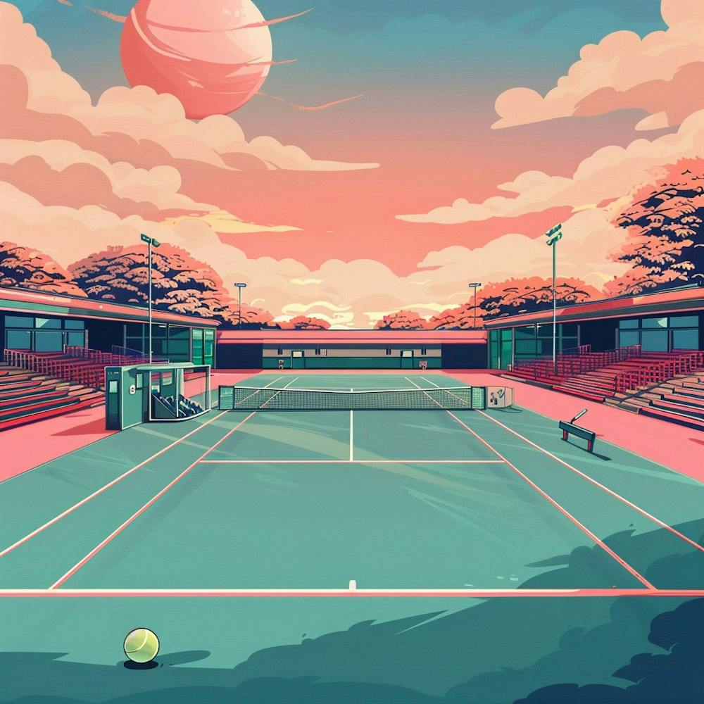 A Tennis Tournament Lofi Illustration 1718671258 3