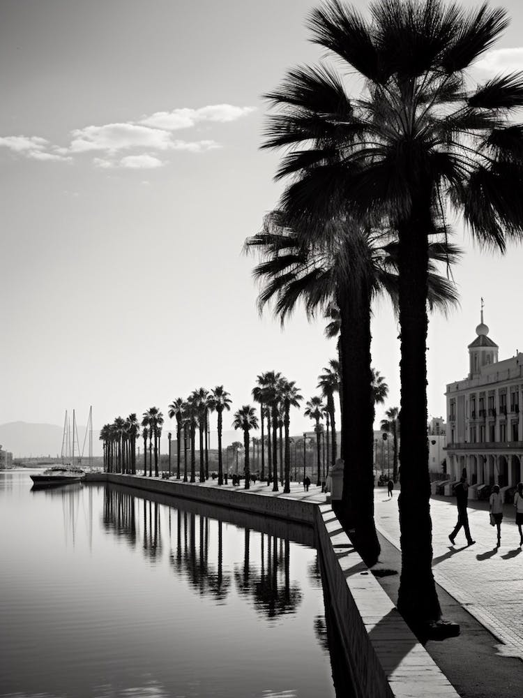 Palma De Mallorca, Spain, Mediterranean Black And White Photography Analogue 4