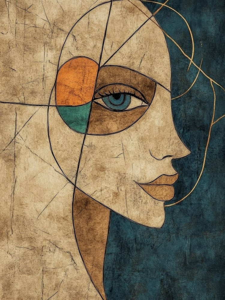 Abstract Of A Woman'S Face 34