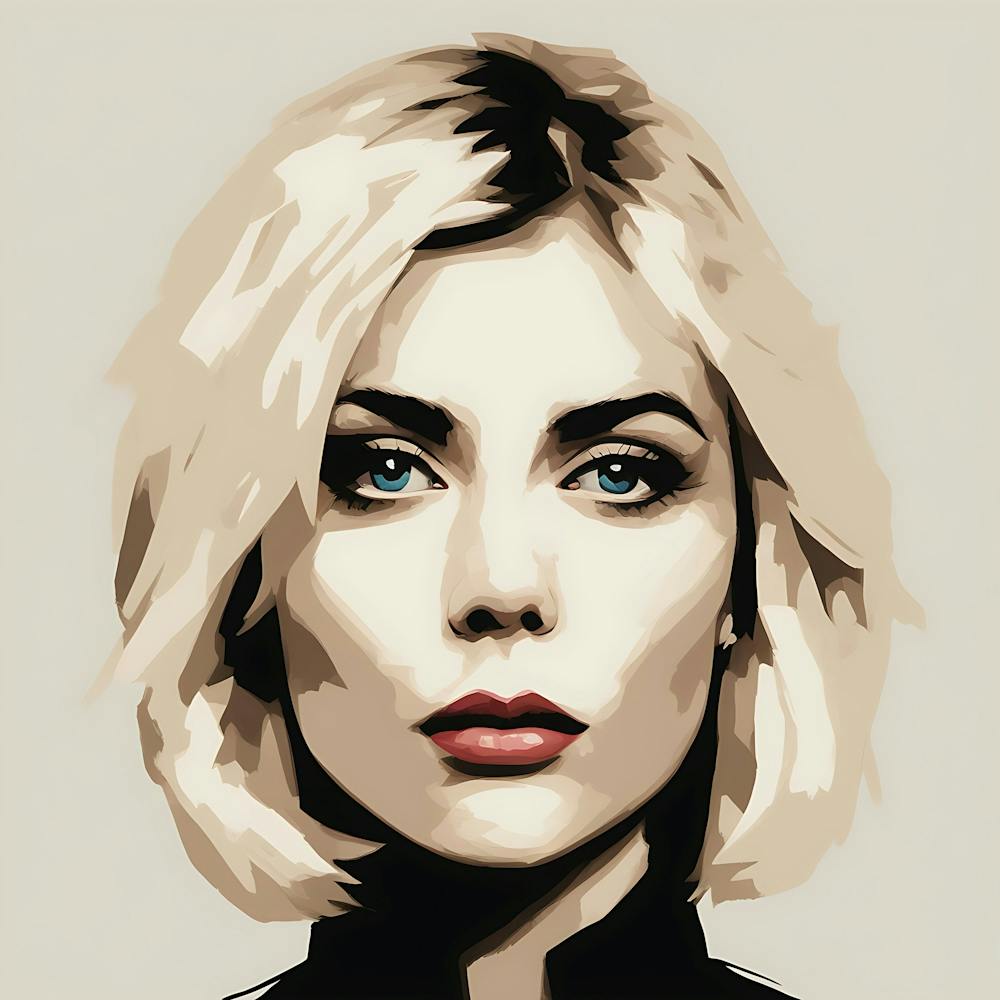 Portrait Of A Blonde Elegant Woman