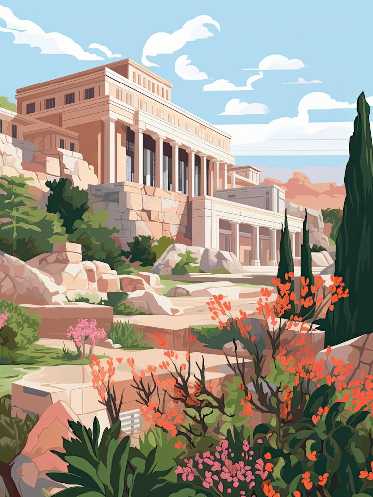 The Acropolis Museum   Athens, Greece   Cute Botanical Illustration Travel 3