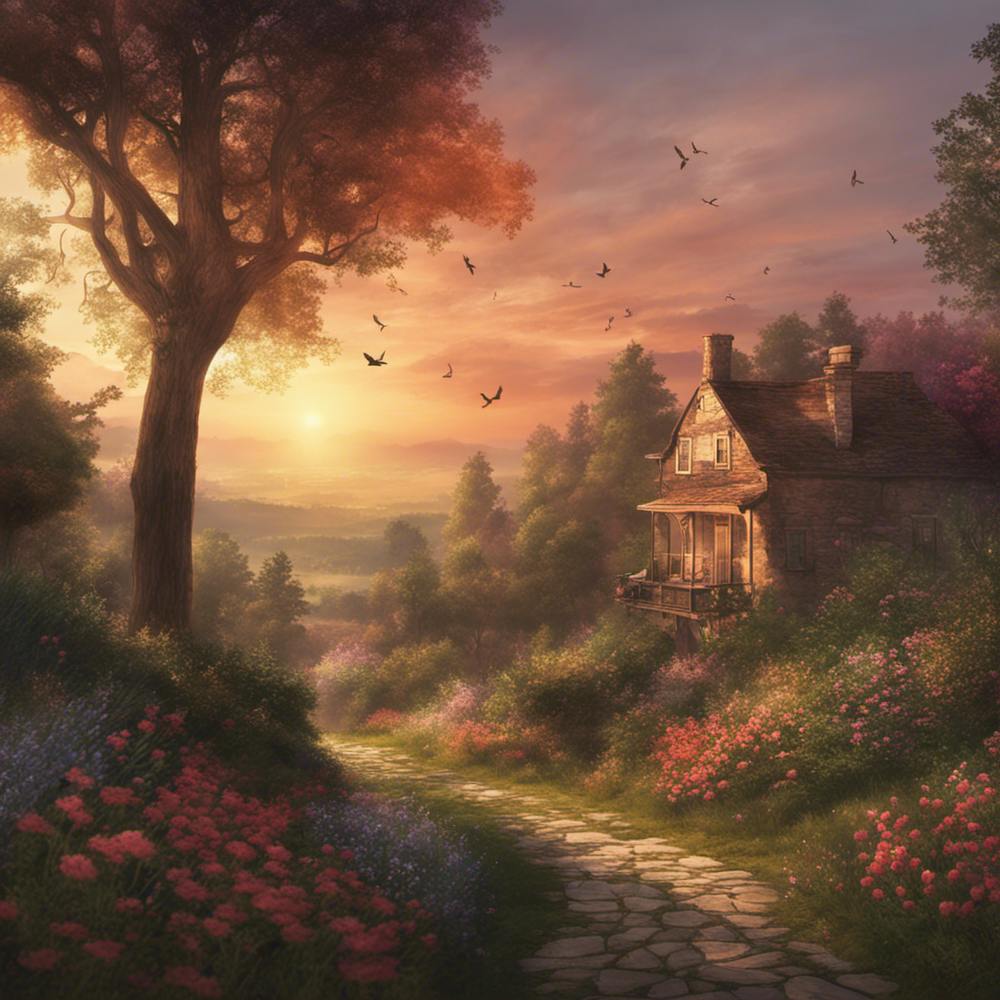 Sunset At The Cottage