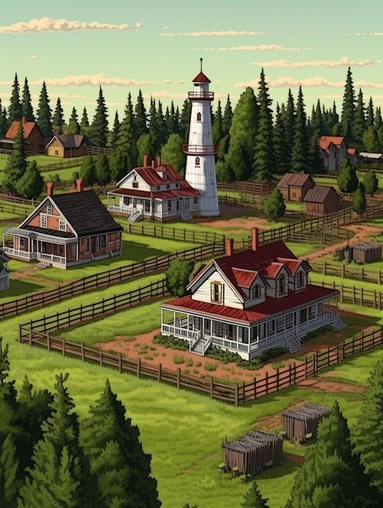 Fort Vancouver National Historic Site Fauvism Illustration 4