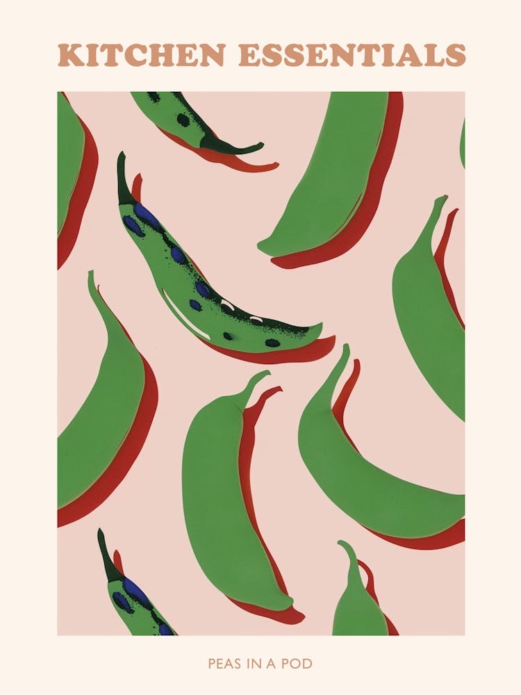 Peas In A Pod Abstract Pattern Poster 2