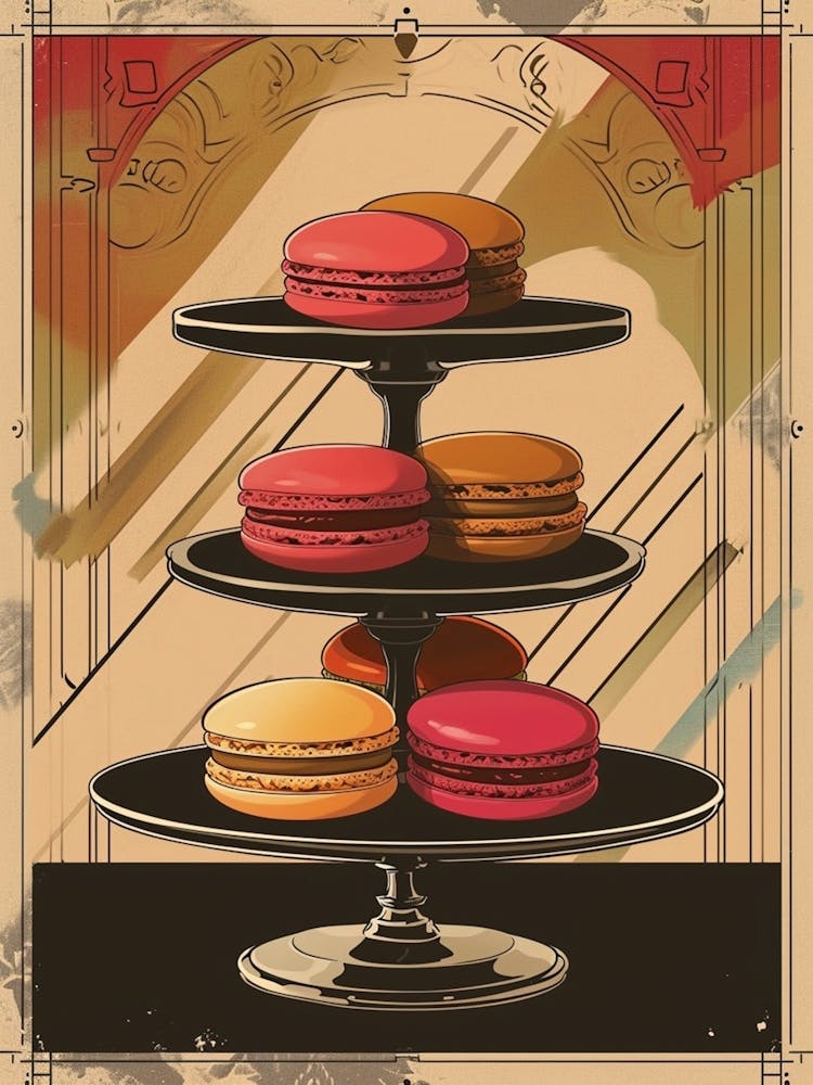 Art Deco inspirierter Macaron 1