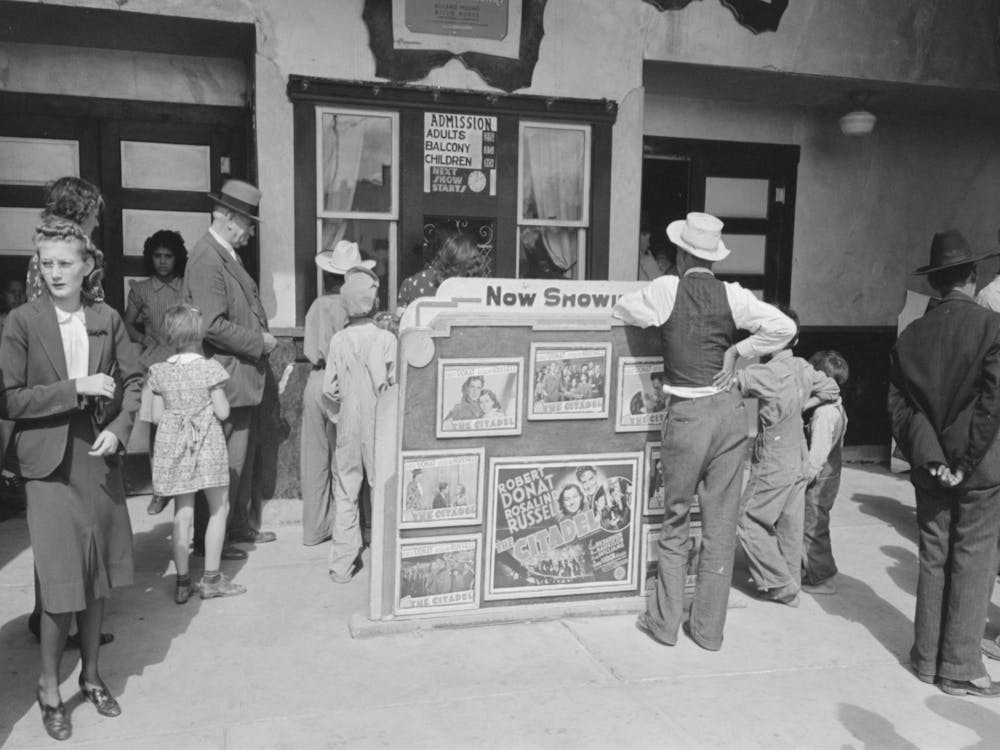 Waiting For The Movie To Open, Sunday Afternoon, Pharr, Texas By Russell Lee 1