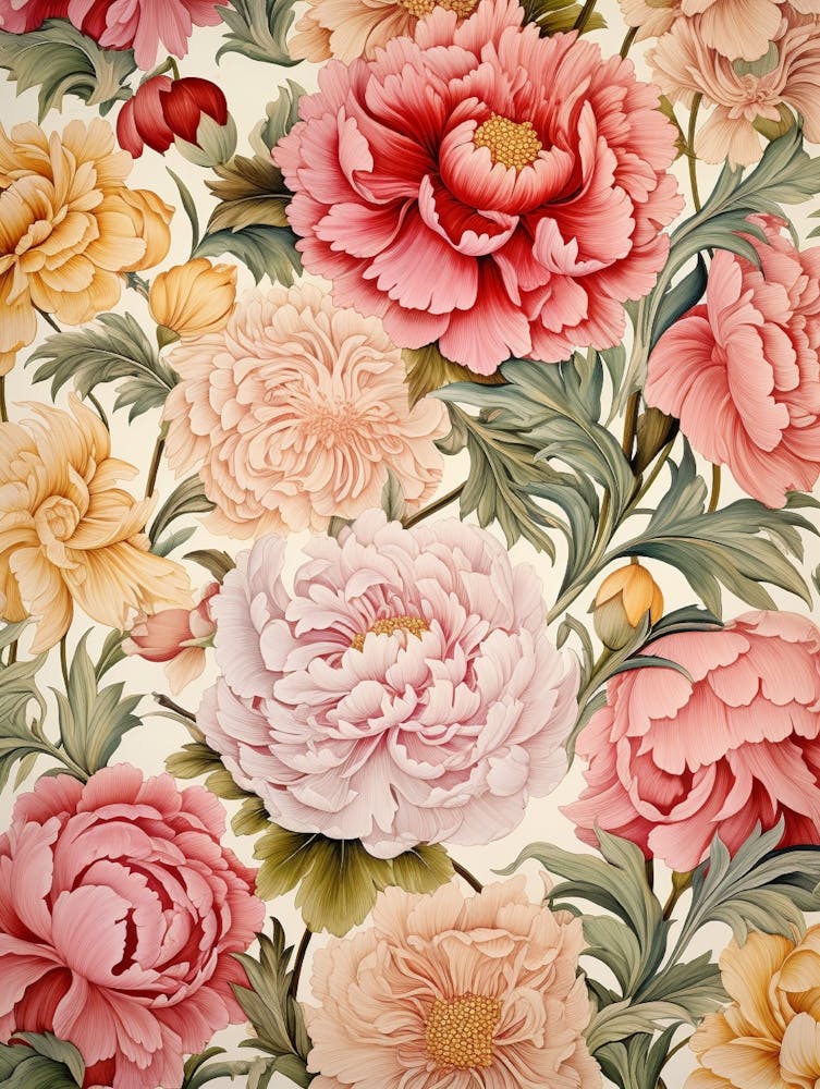 Wallpaper Peonies 1