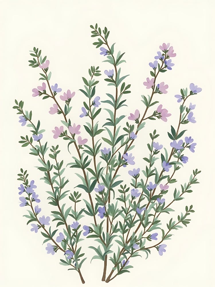 Subtle Sage Wildflower Sprigs