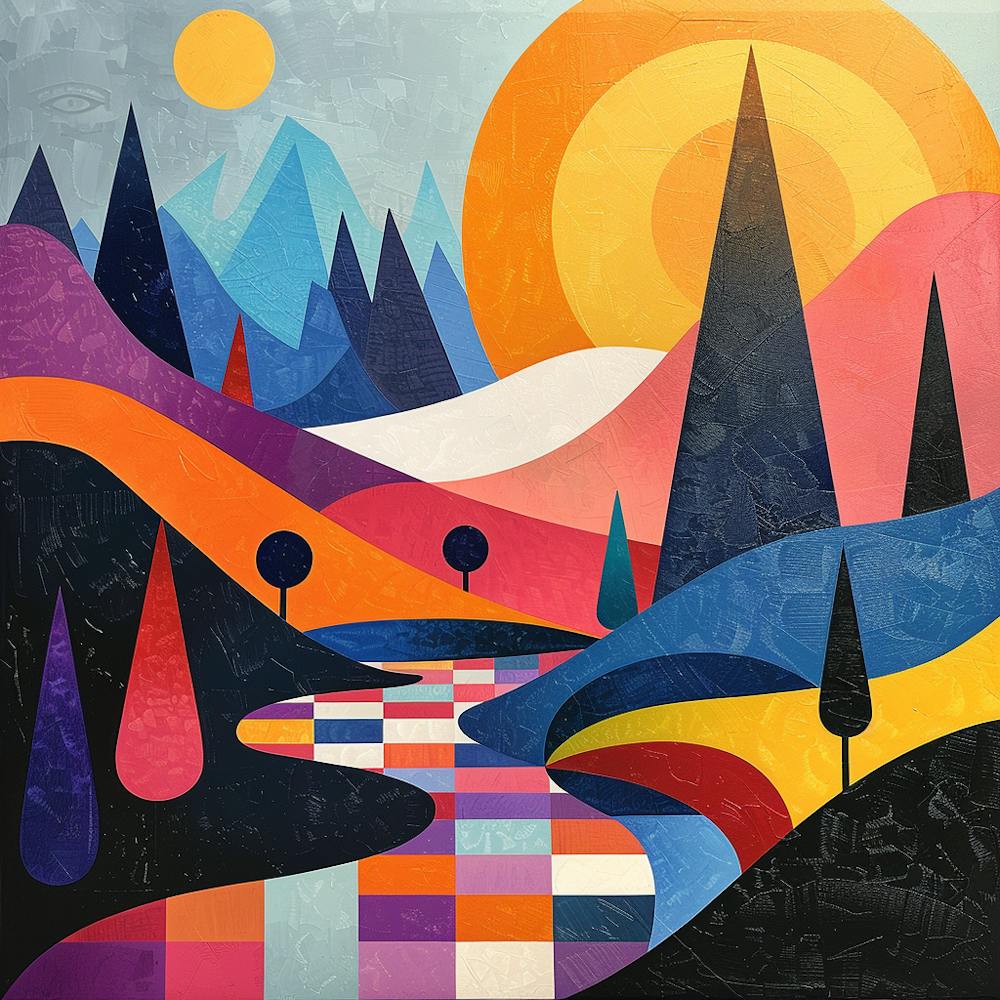 Abstract Landscape Canvas Print