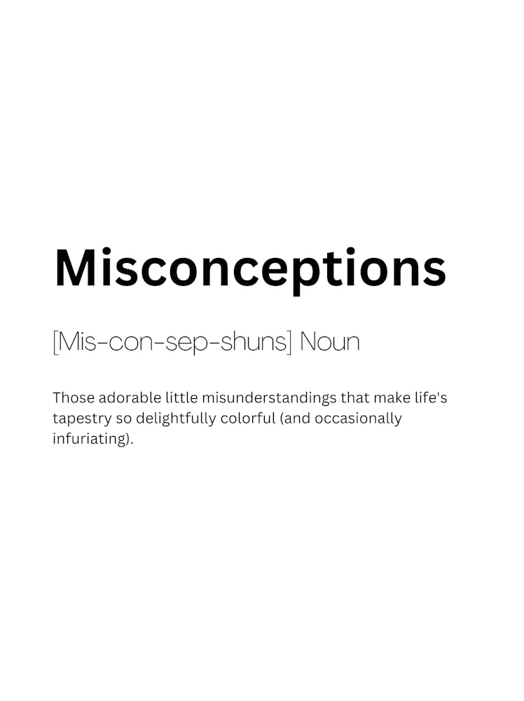 Misconceptions Definition Meaning 1