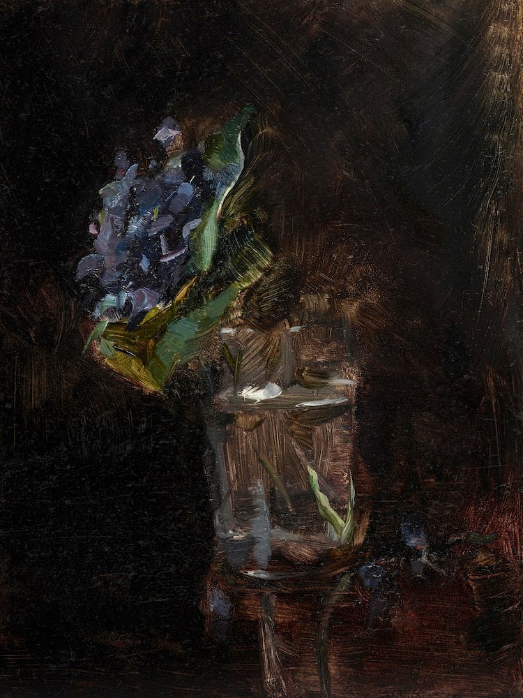 Bouquet Of Violets In A Vase (1882), Henri de Toulouse-Lautrec
