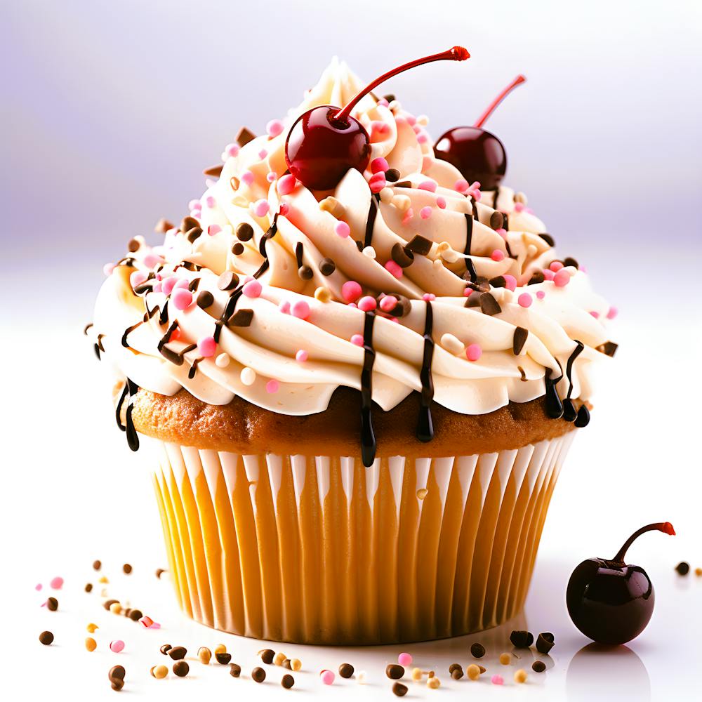 Sugary Dreams Beautifully Decorated Cupcake
