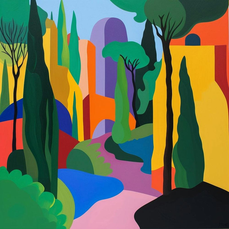 Abstract Park Collection Villa Borghese Gardens Rome 3