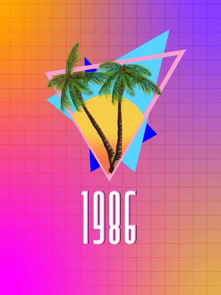 1986 retro palms.