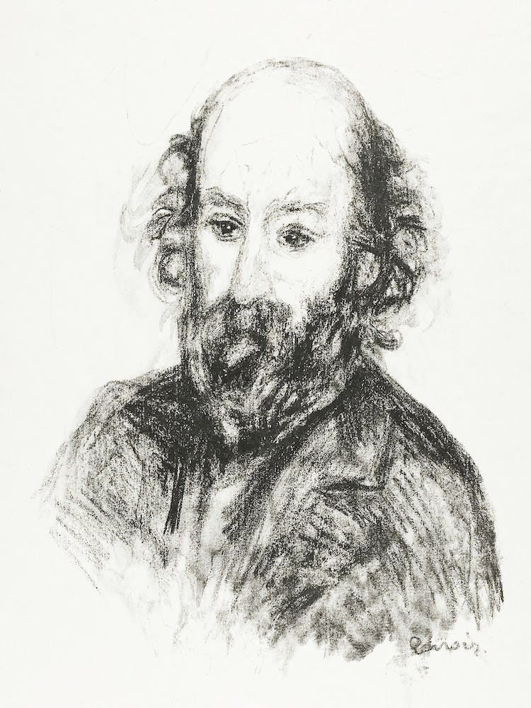 Portrait Of Cezanne (1902), Pierre Auguste Renoir