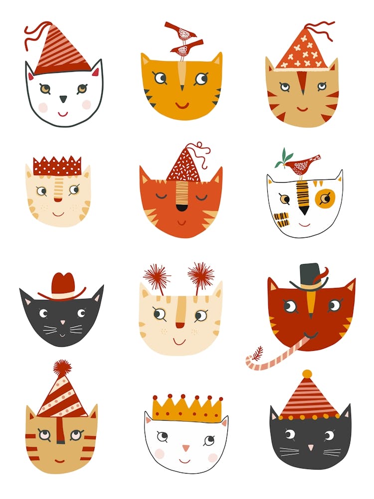 Happy Party Cats
