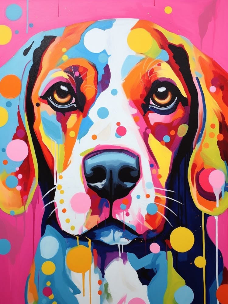 Beagle Pop-Art-inspiriert 2