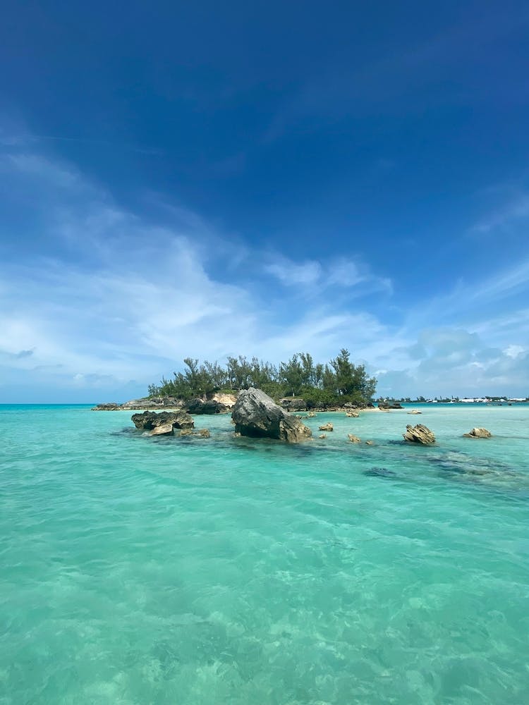 Schönes Bermuda Wasser - Vertikal