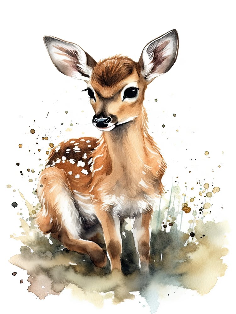 Fawn Watercolour Nursery 2