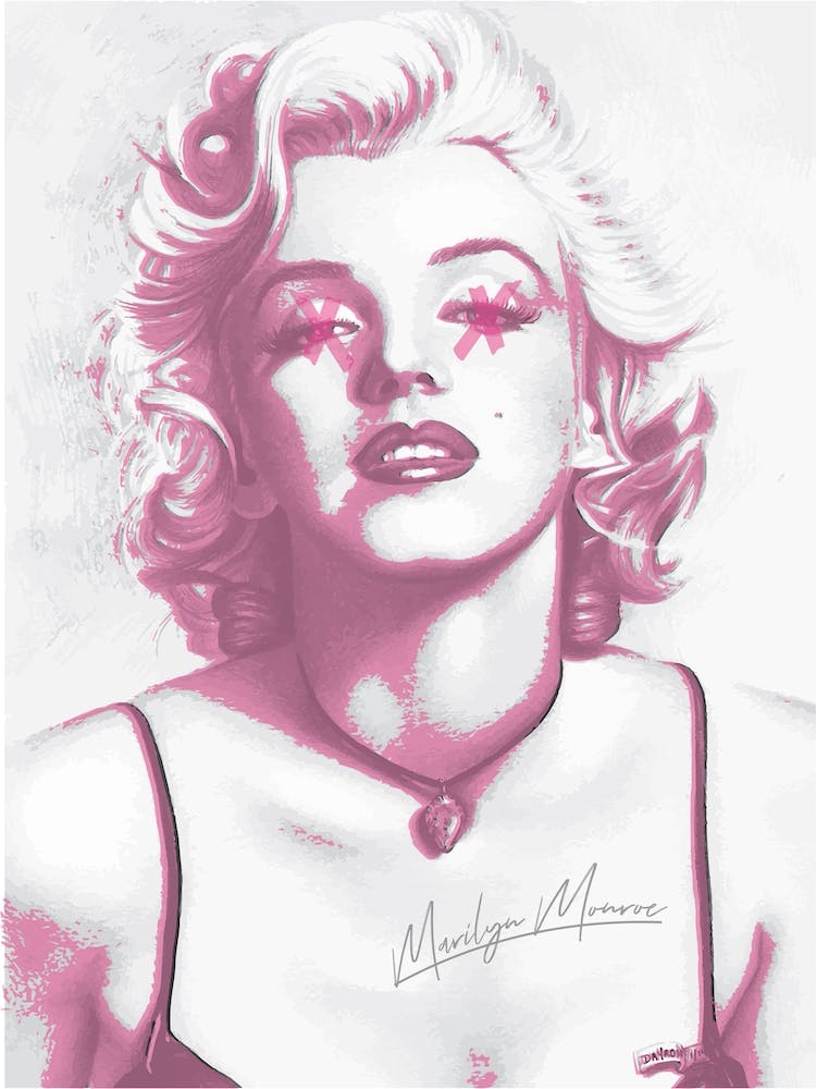 Marilyn Monroe Grey and Pink