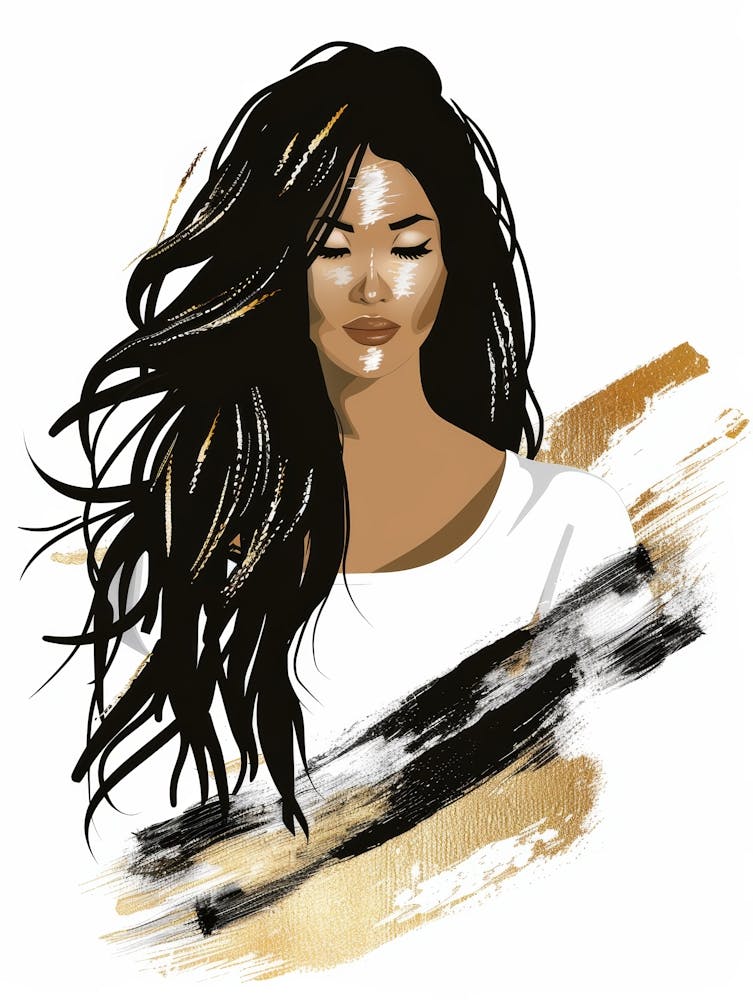 Woman With Long Hair 2