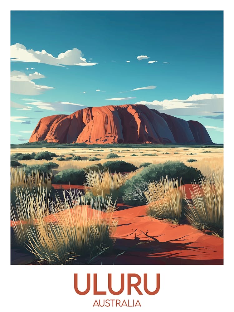 Affiche de voyage Uluru
