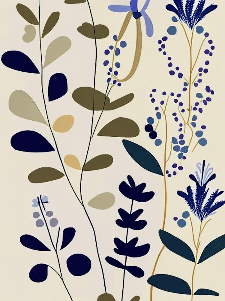 Speedwell Wildflower Modern Muted Colours 2