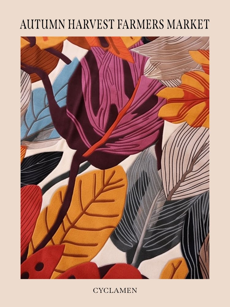 Fall Botanicals Cyclamen 1 Poster