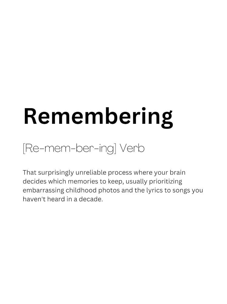 Remembering Definition Meaning 1