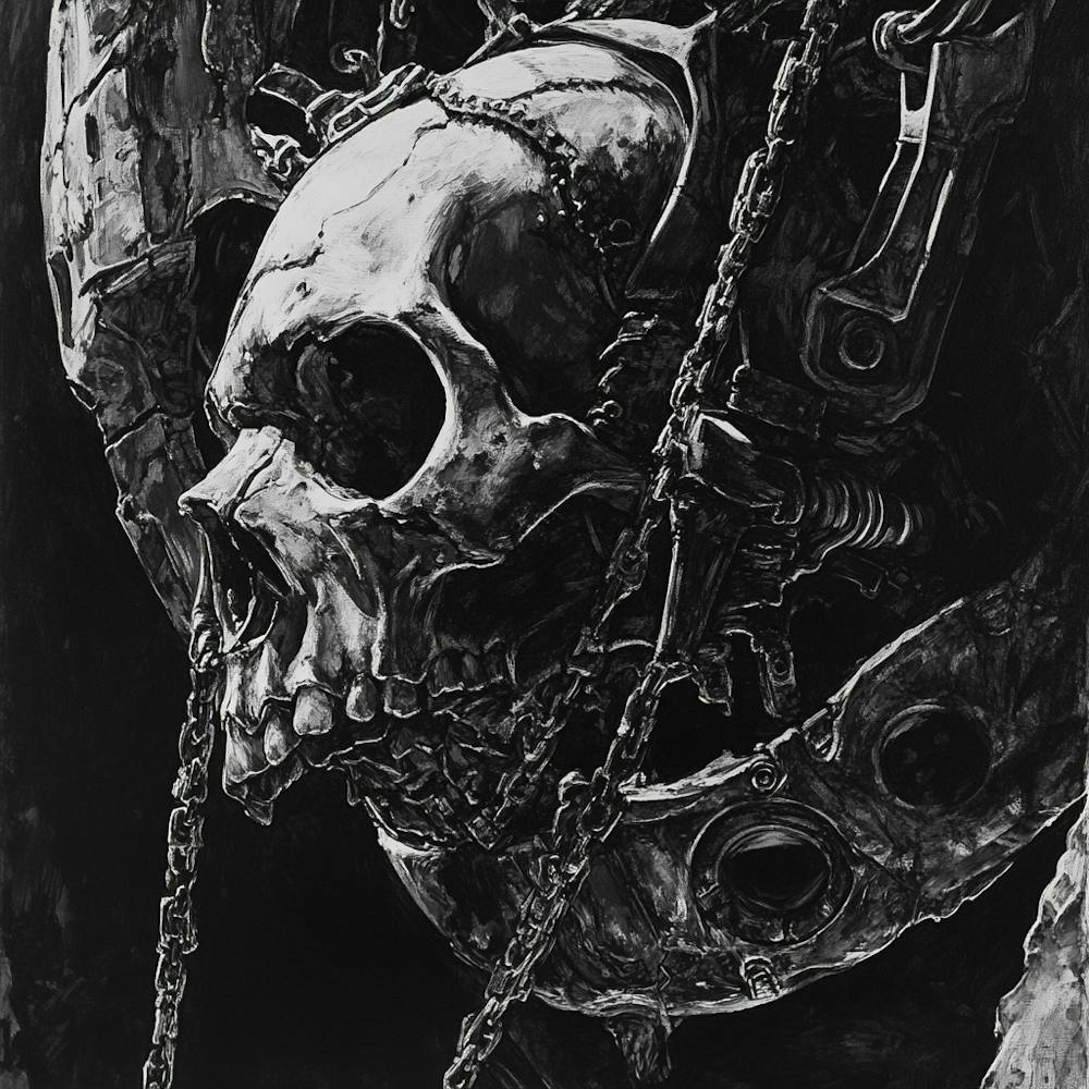 Skull With Chains