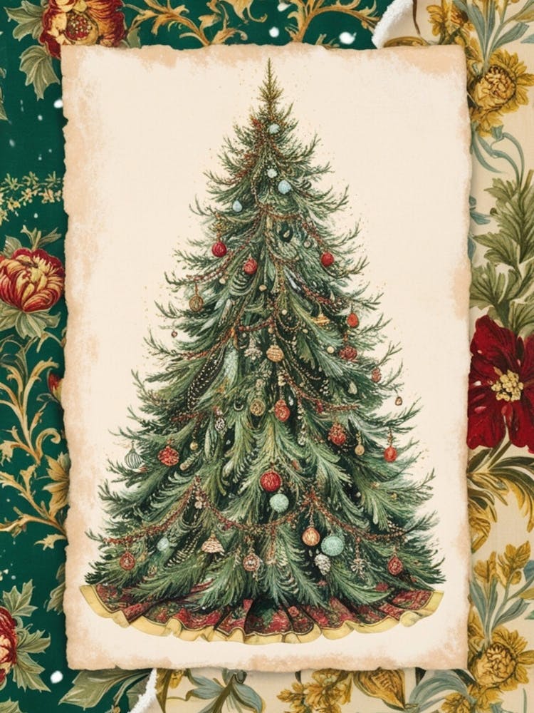 William Morris Christmas Tree 76