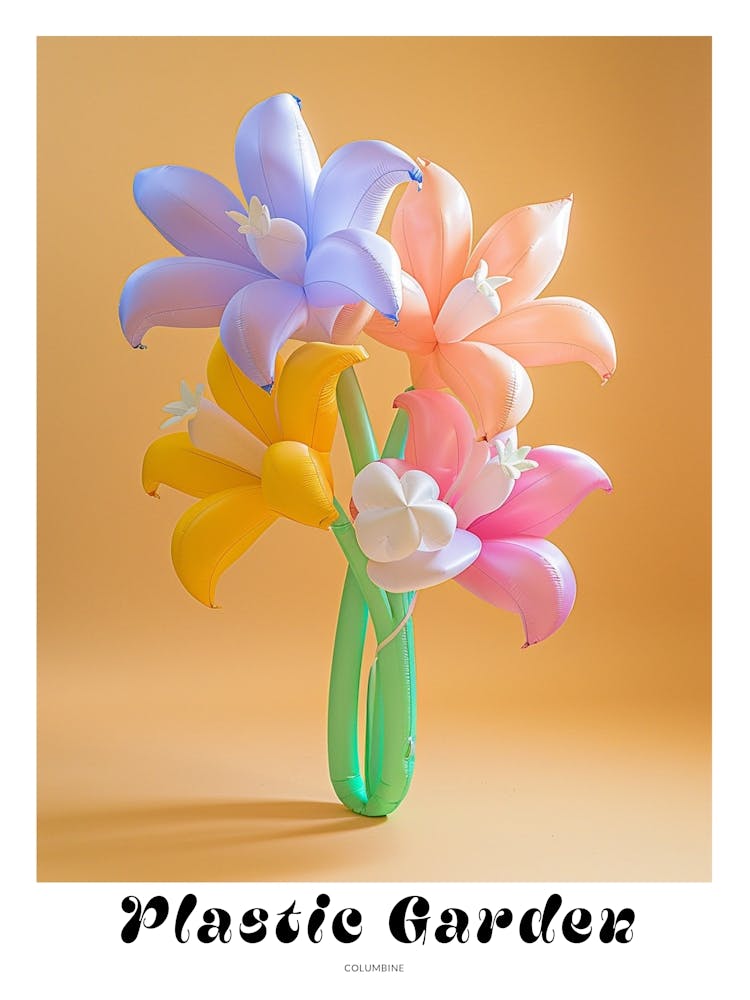 Dreamy Inflatable Flowers Poster Columbine 3