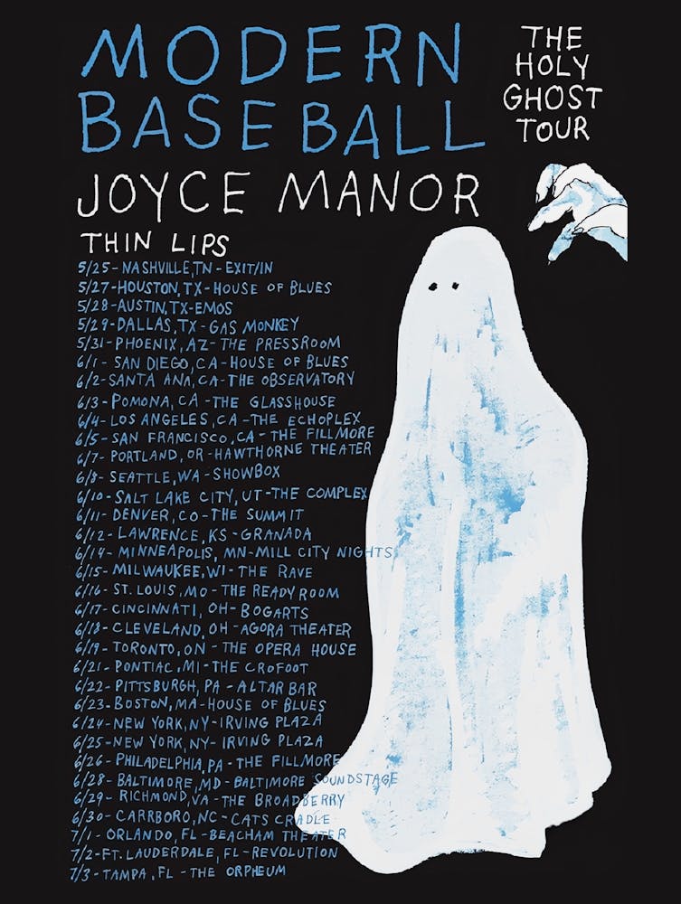 Modern Baseball Tour Poster 1