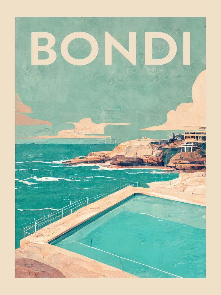 Bondi Vintage Travel Poster