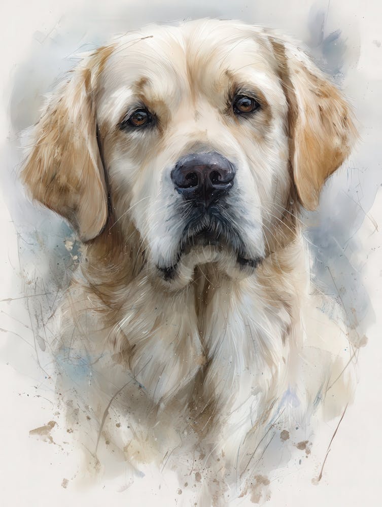 Aihrgdesign Isolated Watercolor Painting Of Dog Portraits Gol A4d799e9 1979 4921 Ae9d 9ddc09dffa7a 0