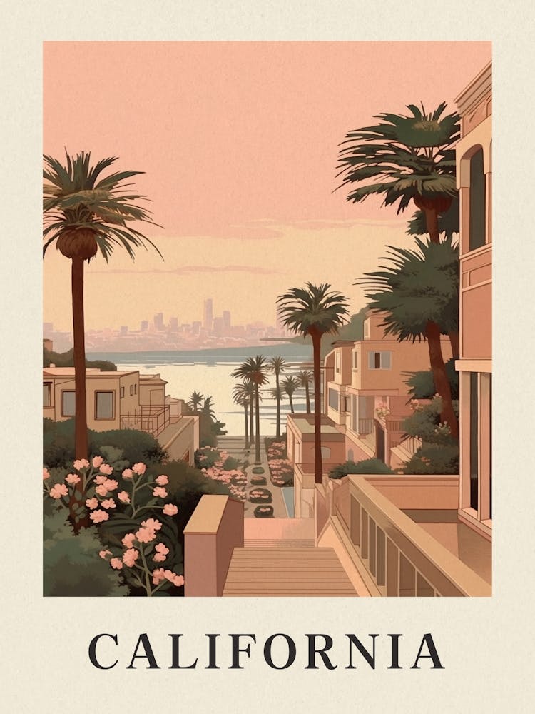 Vintage Travel Poster California 3