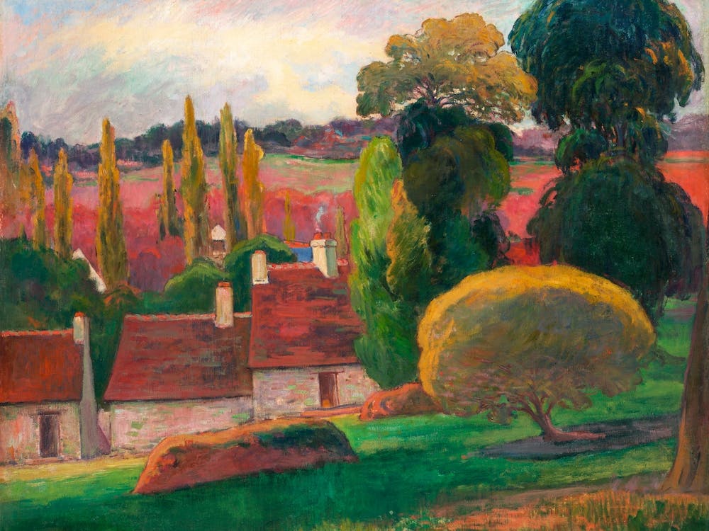 A Farm In Brittany, Paul Gauguin