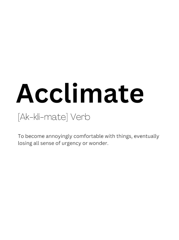 Acclimate Definition Meaning