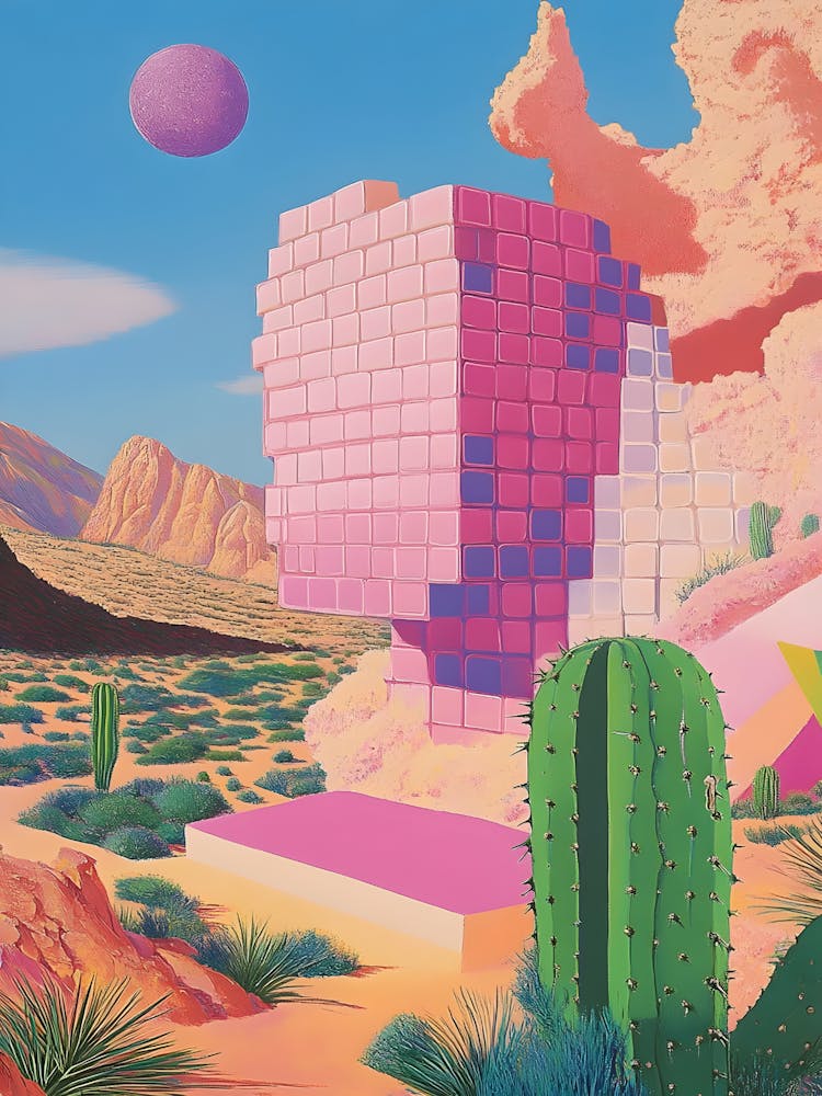 Pink Cactus 1