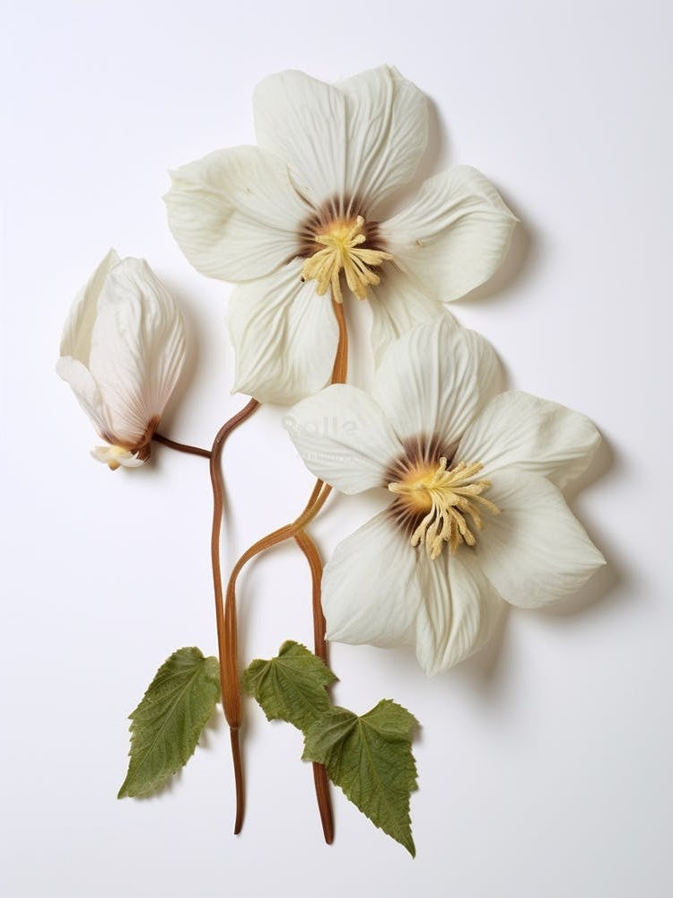 Pressed Wildflower Botanical Art Mayapple