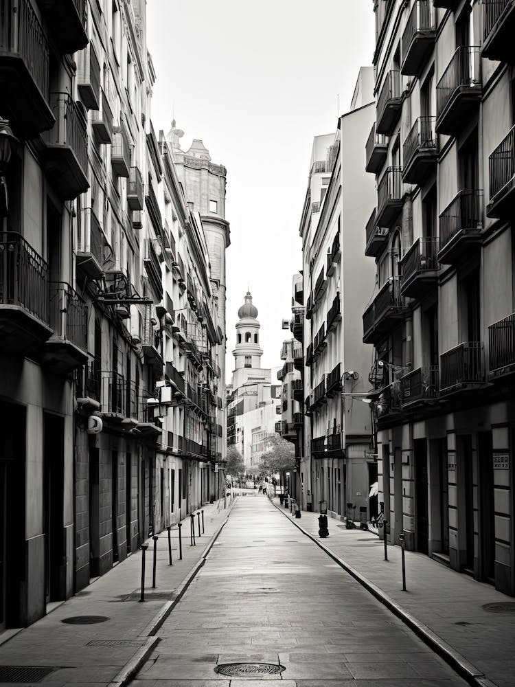 Barcelona, Spain, Photography In Black And White 1