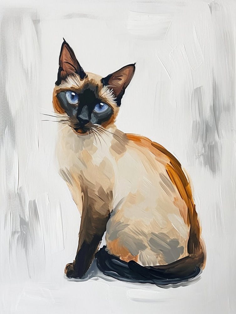 Balinese Cat Painting 3