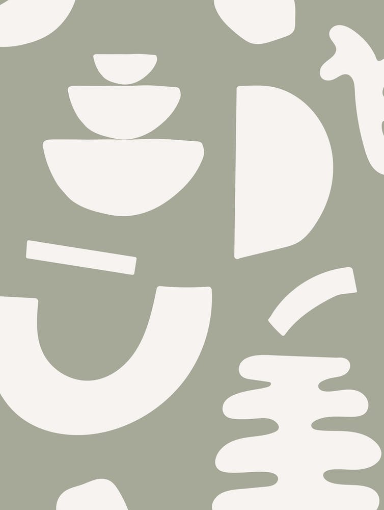 Abstract Shapes - Sage Green