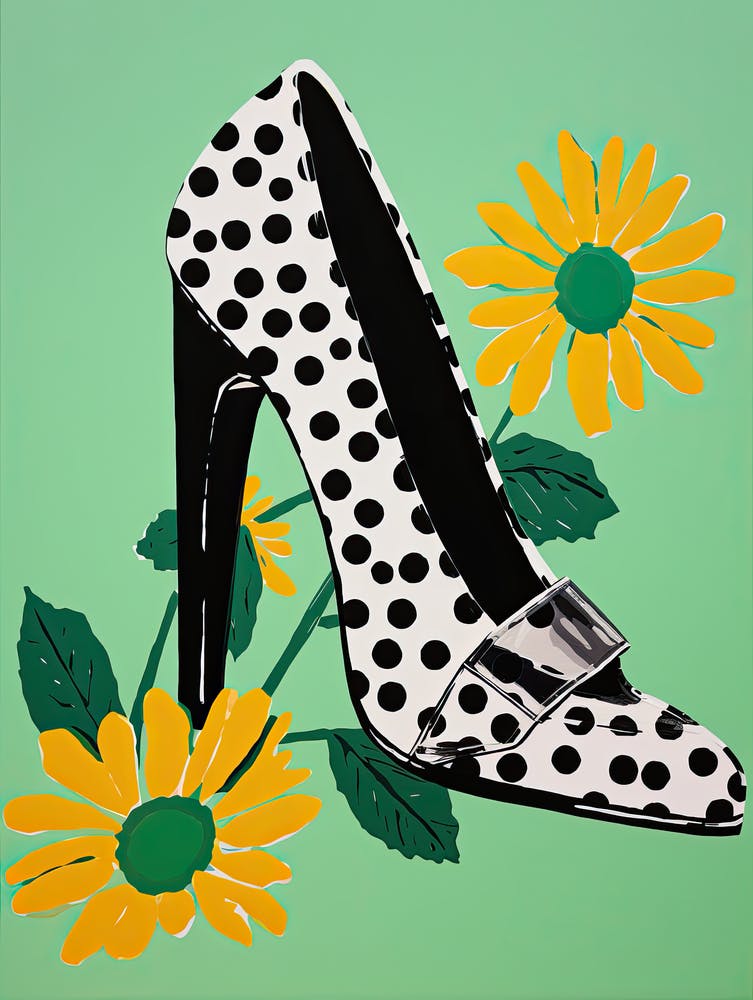 High Heel Petals: Artistic Floral Elegance