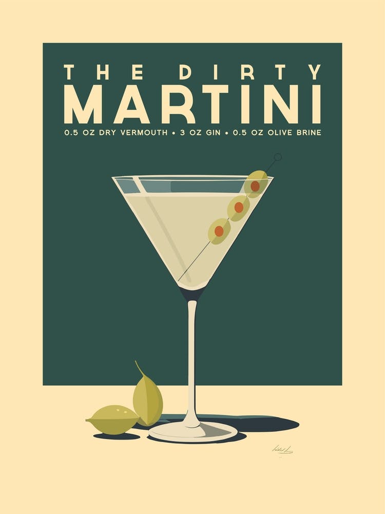 Dirty Martini Cocktail