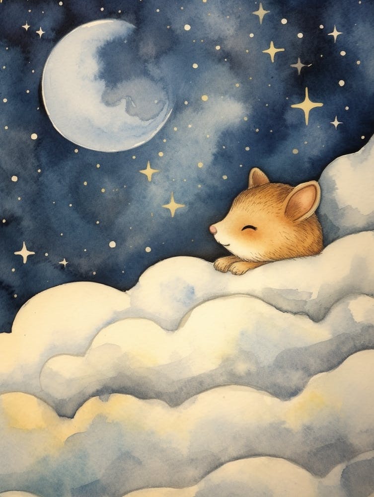 Baby Chipmunk 1 Sleeping In The Clouds