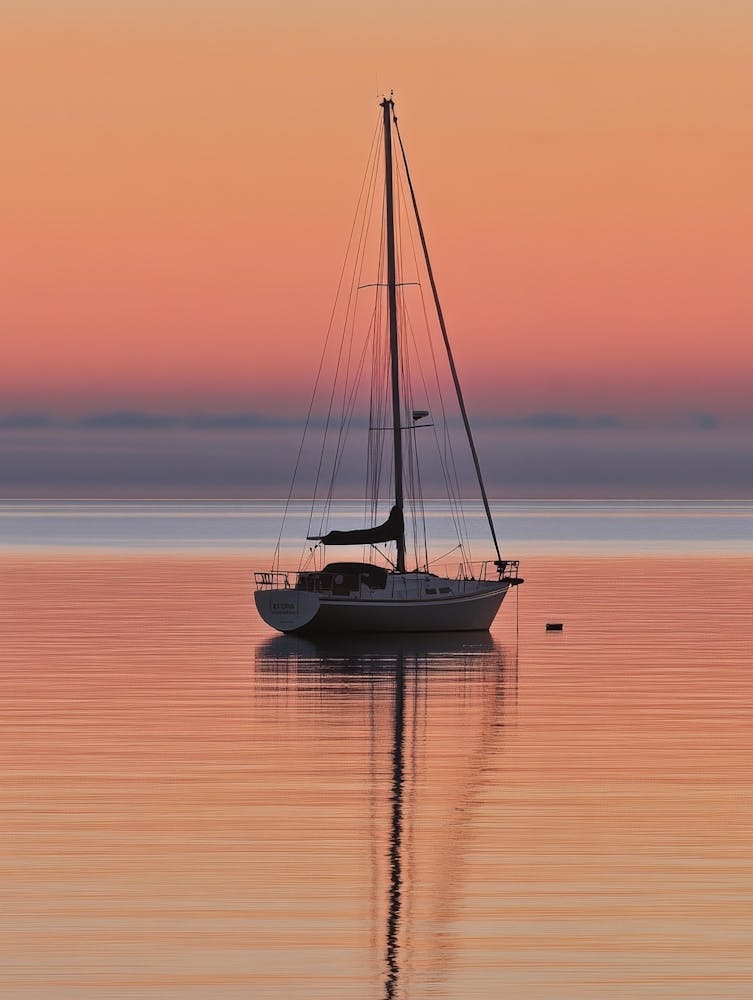 Sunset Sailboat 5